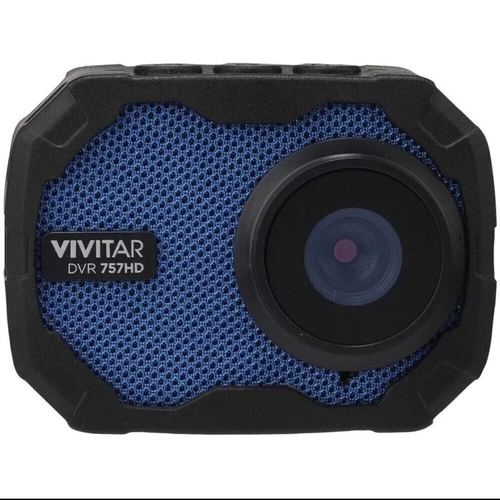 Vivitar DVR 757HD Waterproof Dash Cam 2” Screen Go Action Cam Blue